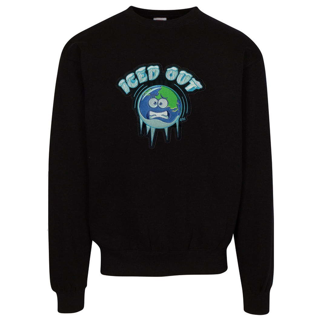 Iced Out Patch Sweatshirt - Black - Urban Nomad Apparel