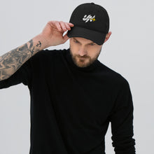 Load image into Gallery viewer, Fly Like A Nomad Distressed Dad Hat - Black - Urban Nomad Apparel
