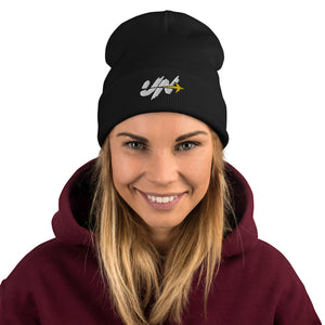 Fly Like A Nomad Embroidered Beanie - Black - Urban Nomad Apparel