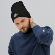 Load image into Gallery viewer, Fly Like A Nomad Embroidered Beanie - Black - Urban Nomad Apparel