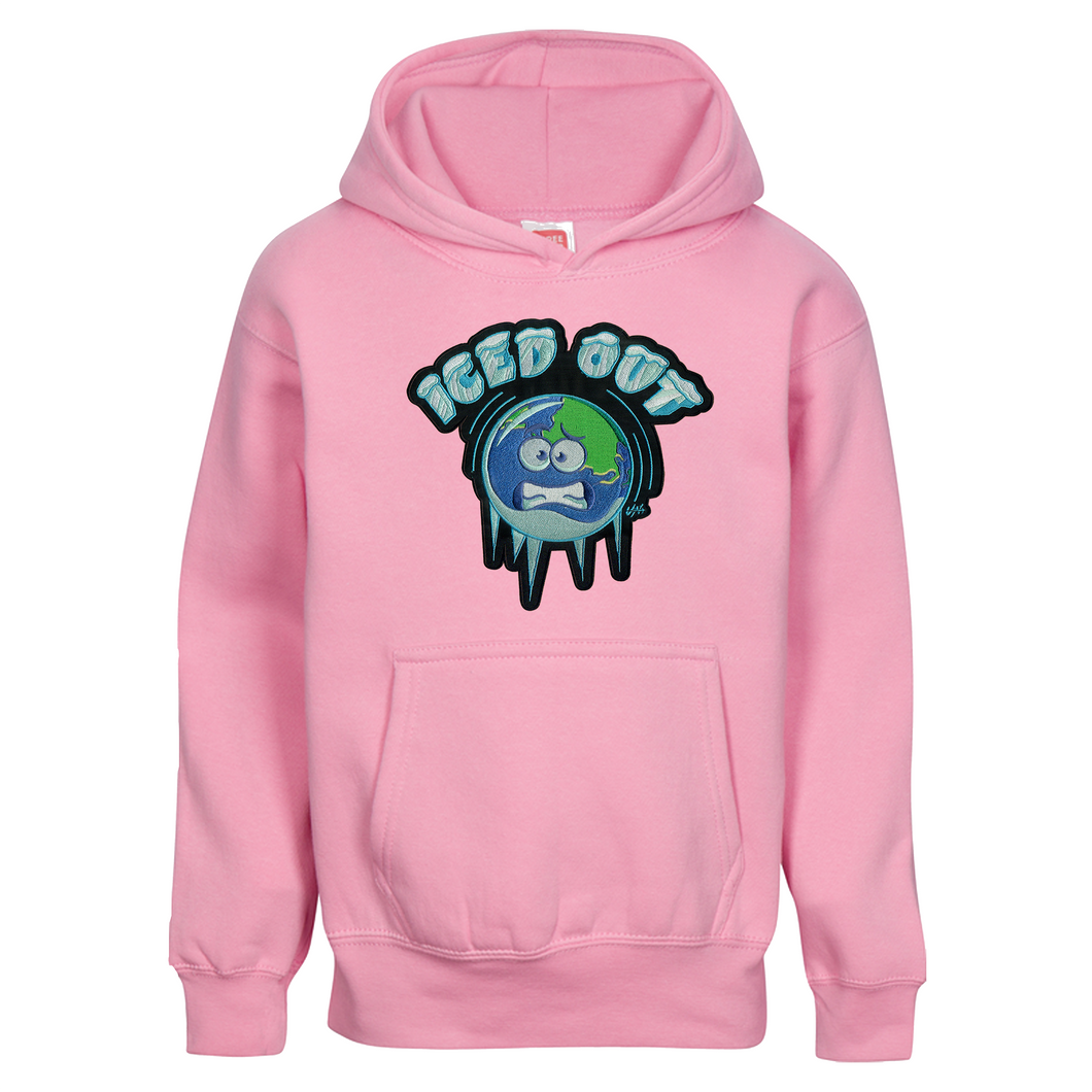 Iced Out Patch Hoodie - Pink - Urban Nomad Apparel