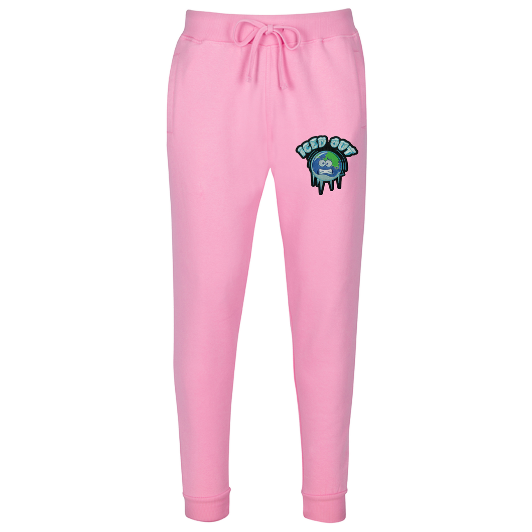 Iced Out Patch Joggers - Pink - Urban Nomad Apparel
