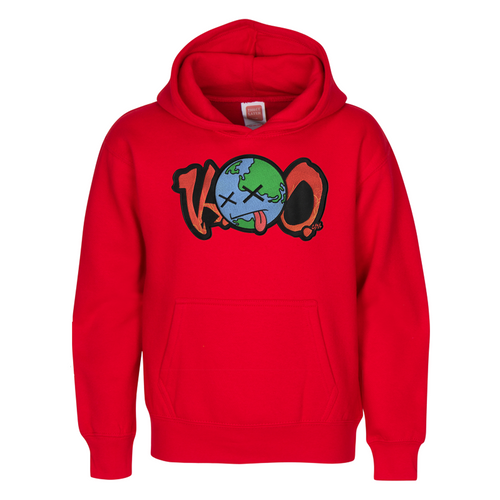 Knockout Patch Hoodie - Red - Urban Nomad Apparel