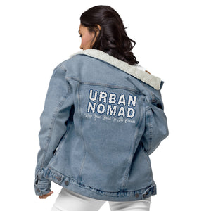 "Head In The Clouds" Denim Sherpa Jacket - Urban Nomad Apparel